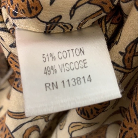 Billy Reid Printed Button Down/Blouse sz S - Picture 7 of 9